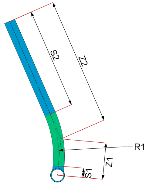 Bent ST dimensions