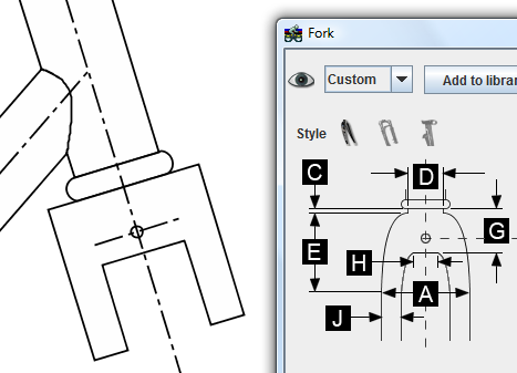 Fork dialog box